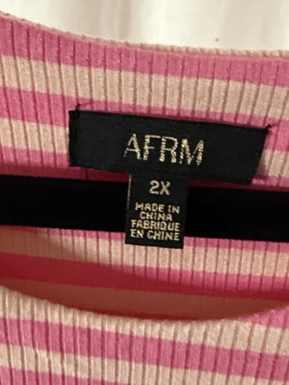 AFRM Pink Striped High-Neck Tank - Picture 5 of 5